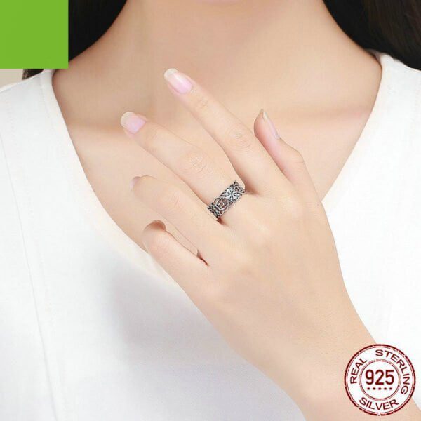 06d992cd df31 437a 93c5 f0911b25b8ab Vintage Flower Ring Silver 925 unique Sterling Silver Ring