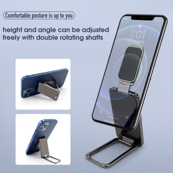 12290d0b 43a8 40ec a5d6 64b975354699 Foldable Phone Holder Ring Buckle Retractable Desktop CellPhone Stand Car Magnetic Bracket best Office Accessories