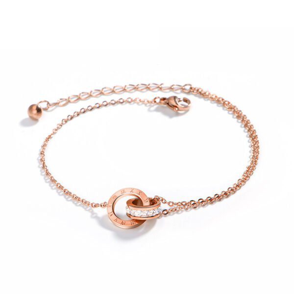 15615473385742 1 Diamond Beauty inlaid zircon titanium steel bracelet