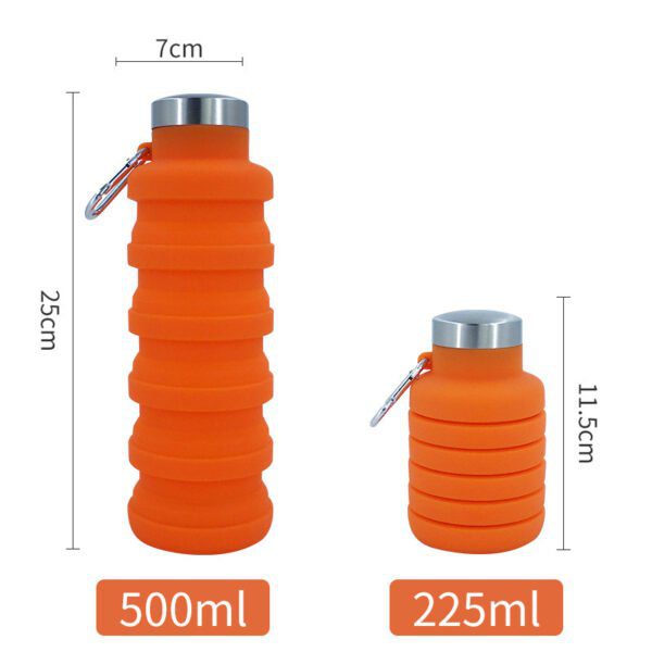 1618456719658 Portable Silicone Awesome Folding water bottle Retractable Cup
