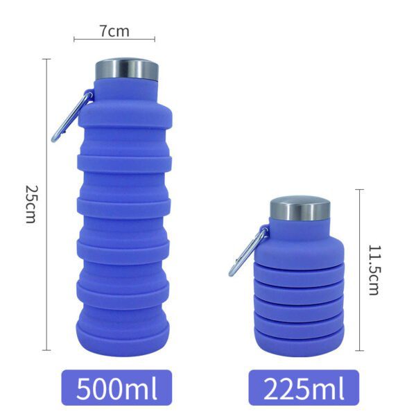 1618456719664 Portable Silicone Awesome Folding water bottle Retractable Cup