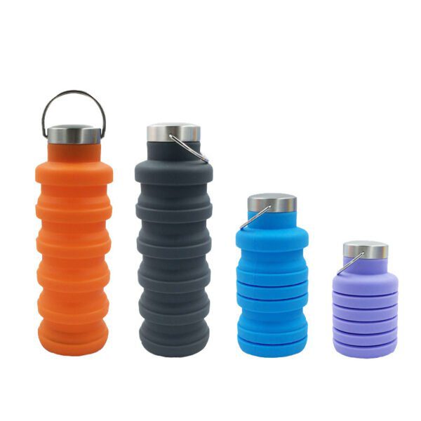 1618456802069 Portable Silicone Awesome Folding water bottle Retractable Cup