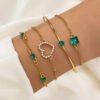 Fashion Luxury Bracelet Vintage Inlaid Lvzuan Square