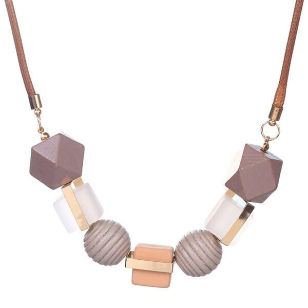 5451265847076 Colored wood pendant necklace unique design