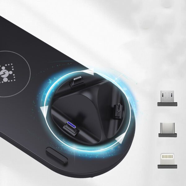 7a19688b ea67 461f 9101 d625f679c208 Plastic Wireless Charger 3 In 1 best Stand Fast charging
