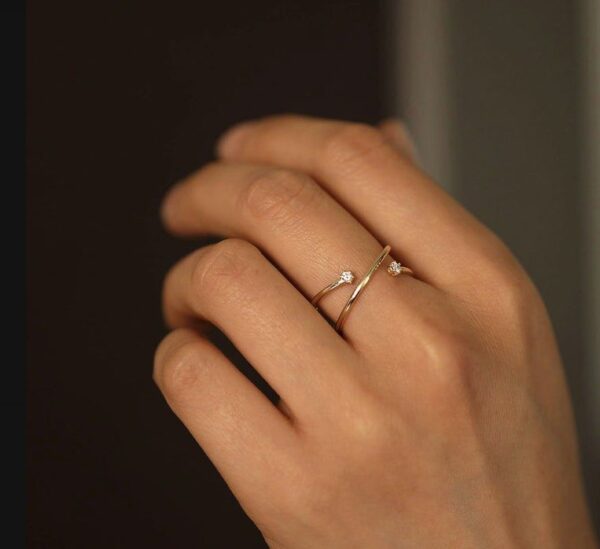 cfdc32b9 668f 41db bd02 c046fc0e4c71 Zircon Flower Ring Women Fashion Ins Glowing Ring