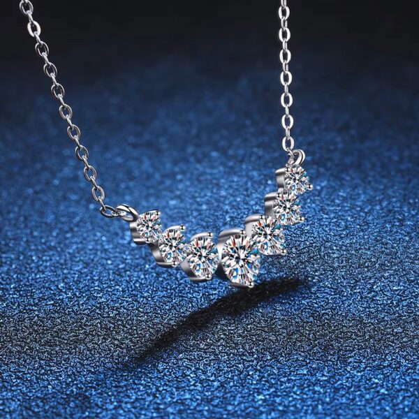 K NOBSPIN Moissanite Necklace for Woman Wedding Fine Jewely with Certificates 925 Sterling Sliver Plated 18k.jpg 2 K.NOBSPIN Moissanite Necklace for Woman Wedding Fine Jewely with Certificates 925 Sterling Sliver Plated 18k White Gold Necklace
