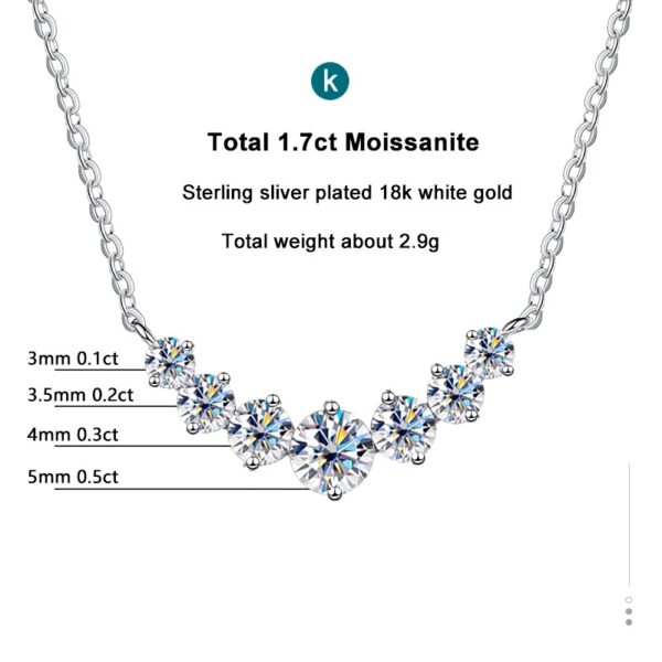 K NOBSPIN Moissanite Necklace for Woman Wedding Fine Jewely with Certificates 925 Sterling Sliver Plated 18k.jpg 4 K.NOBSPIN Moissanite Necklace for Woman Wedding Fine Jewely with Certificates 925 Sterling Sliver Plated 18k White Gold Necklace