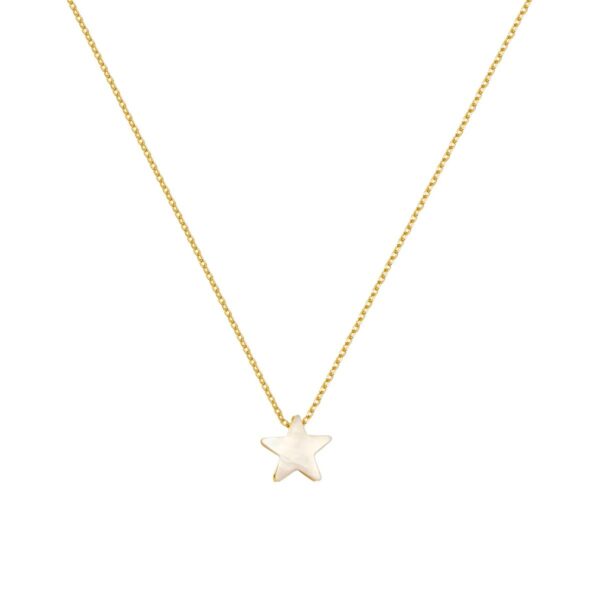 Korea Natural Mother Shell Star Choker Necklace W 14K Gold Filled Brass Chain For Women Lady.jpg 5 Korea Natural Choker Necklace W/14K Gold Filled Brass Chain For Women Lady Party Wedding Jewellery