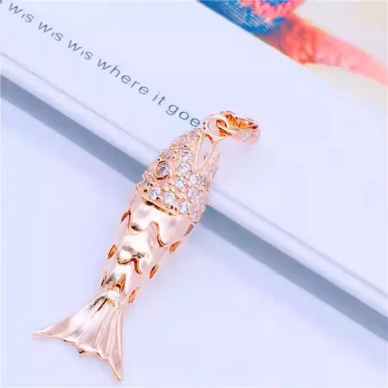 Fish Shaped Pendant Necklace 