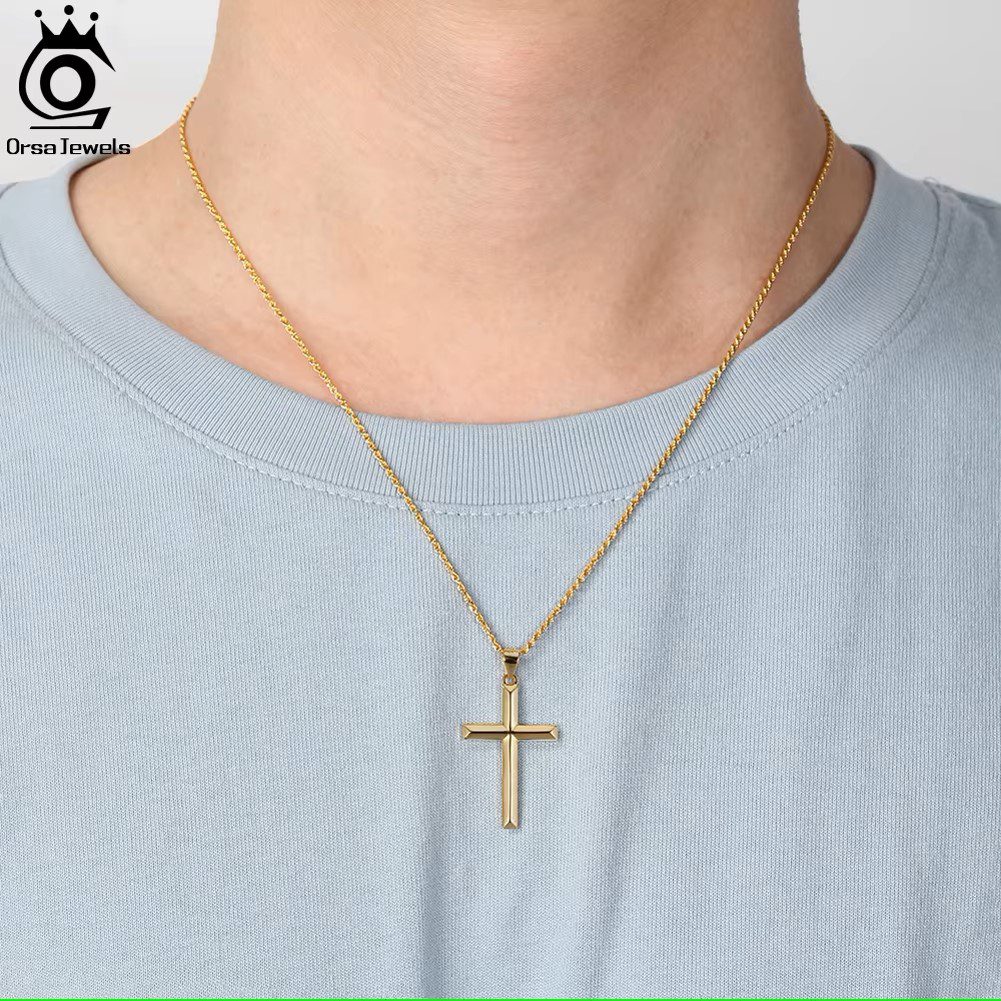 Cross Pendant Chain Necklace 