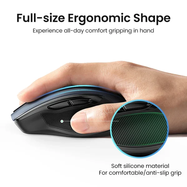 UGREEN Wireless Mouse Bluetooth5.0 Mouse Ergonomic 4000DPI 6 Mute Buttons Mouse Aaa207502d1904464bbc2ebfe7efe05b89