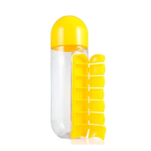 Water Bottle with Pill Box