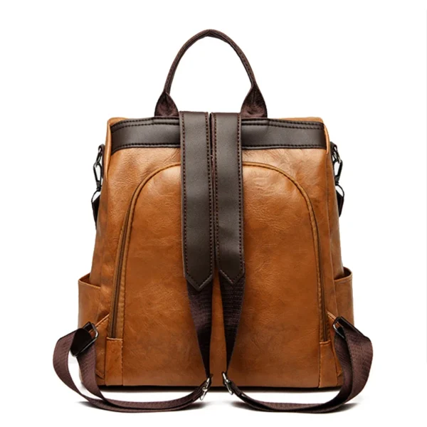 Women's Anti-Theft PU faux leather Travel Backpack