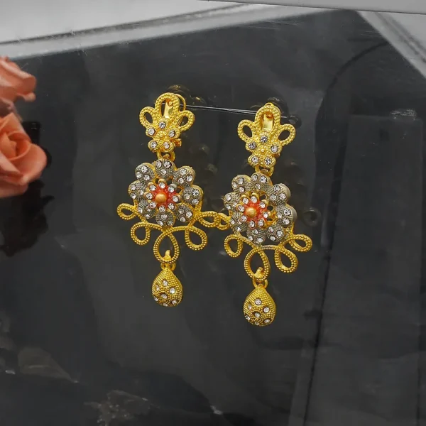 Nigeria Dubai Gold Color Fine Flowers Jewelry Sets African Wedding Gifts H07bc78271735444e87f8e24fa493f83bi