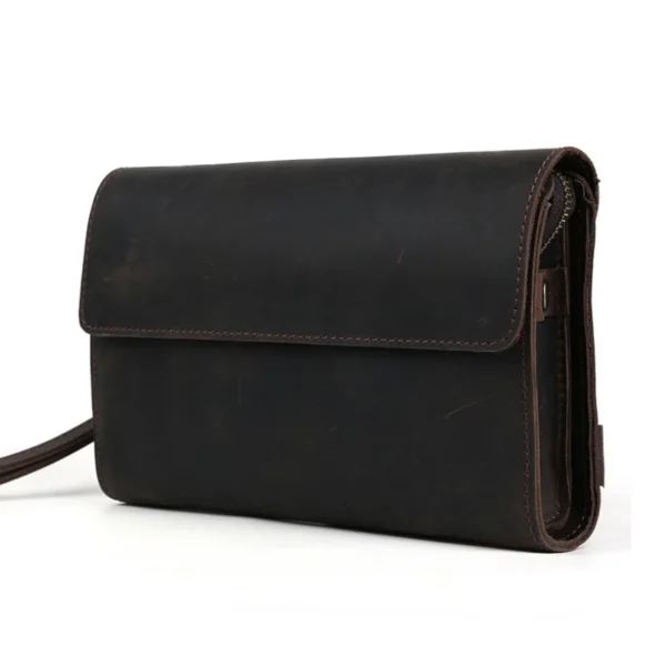 Men's faux leather Vintage Day Clutch