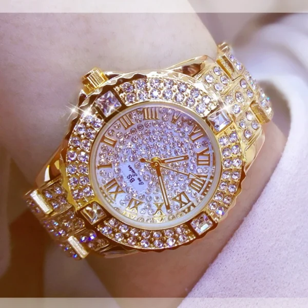 Women Watches Diamond Gold Watch Ladies Wrist Watches Brand Rhinestone Women's H27559fbdc79e4ffa8f46f20c2dca8dbeb