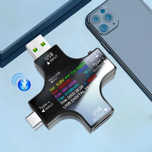 UC96 USB Voltage Tester Current Meter Monitor Multifunctional Fast Charging Power H2c546abcb8e642cfb58b445e29de2d94Y