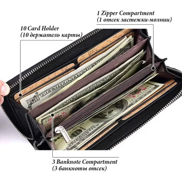 faux leather RFID Blocking Wallet and Card Holder