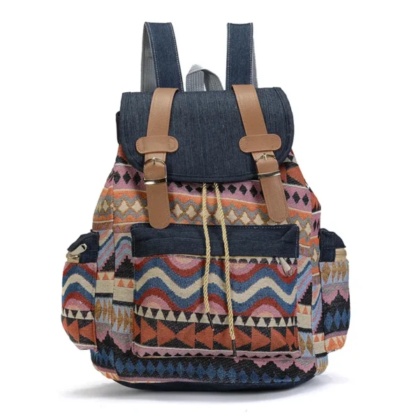 Women's Printed Canvas School Backpack H464df1eeb9084d9a9e1c1ae59b32aa00o