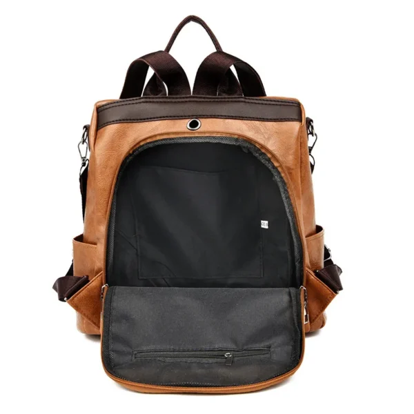 Women's Anti-Theft PU faux leather Travel Backpack