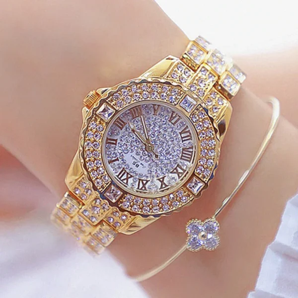 Women Watches Diamond Gold Watch Ladies Wrist Watches Brand Rhinestone Women's H5aeff2430cac4370b29c07513d59b3cfL