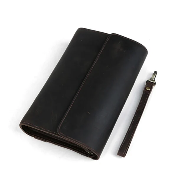 Men's faux leather Vintage Day Clutch
