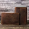 Crazy Horse faux leather Tablet Sleeve, Compatible with iPad Air 5/Pro