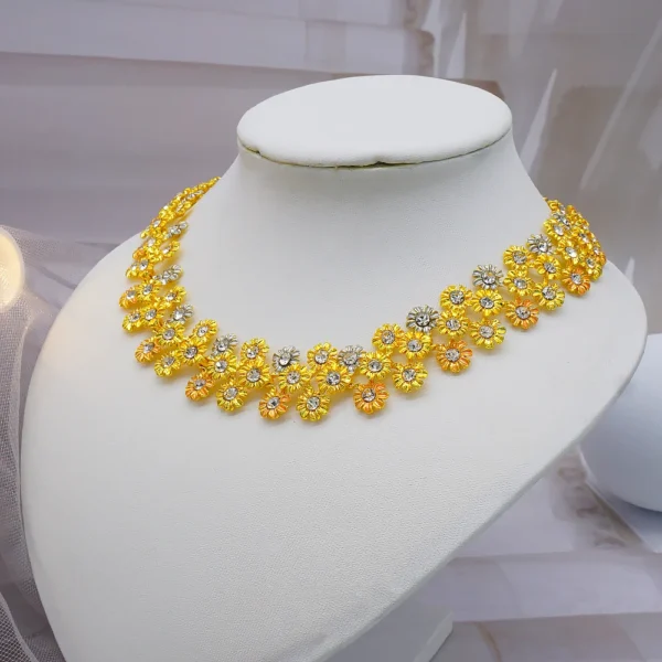 Gold-Tone Bridal Jewelry Set for Weddings H69ec21de96214e008f5d124f0bf3d214H