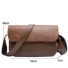 Men's Retro Soft faux leather Crossbody Shoulder Bag