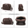 Men's Retro faux leather Shoulder Bag