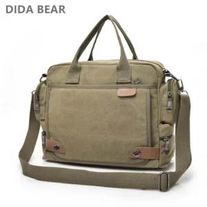 Men's Canvas Crossbody Messenger Shoulder Bag
