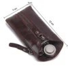 Vintage faux leather Key Wallet with Zipper