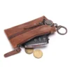 Vintage faux leather Key Wallet with Zipper