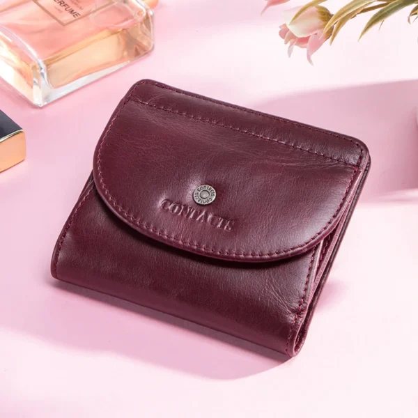 Women's Genuine Leather Short Wallet with Card Holder HTB1lPbjX5LxK1Rjy0Ffq6zYdVXaq