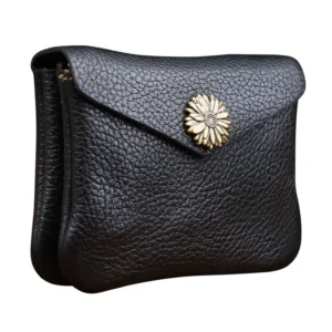 Unisex Card Wallet Crazy Horse Leather Men's Wallet Portable Credit ID
