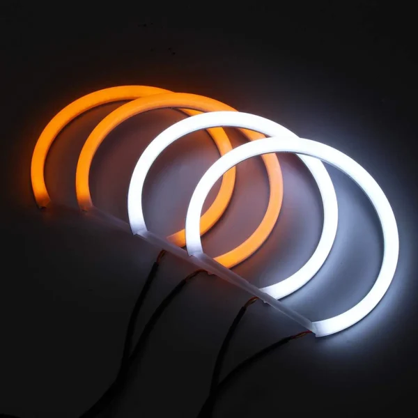 new 131mm x4 Cotton Light White Amber Angel Eye Halo Ring Hab6b2c72f1024cb4b56db8f1dada7ef7Y