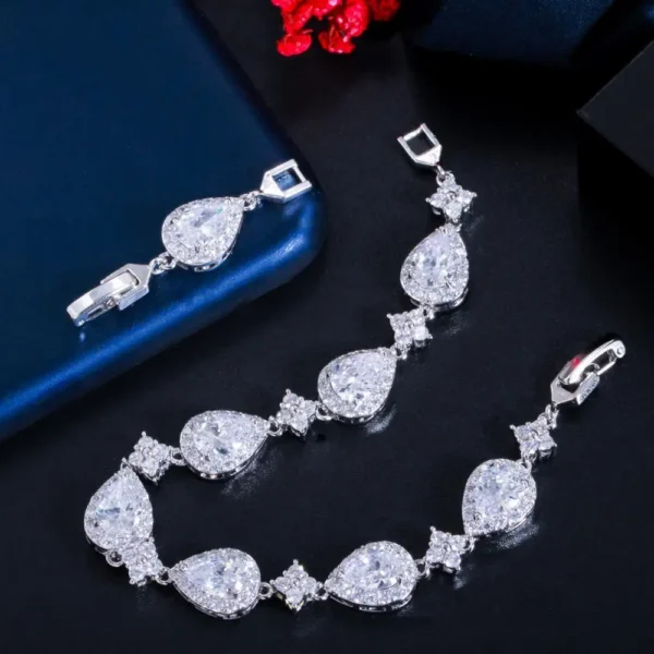Rose Gold-Tone Water Drop Cubic Zirconia Jewelry Hb61e14b0c30e4d15a38e0ebde649168dL
