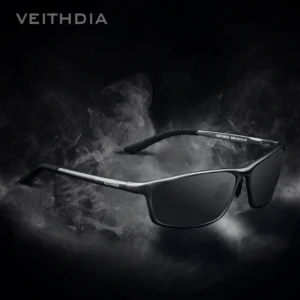 VEITHDIA-Vintage Aluminum Outdoor Polarized Sunglasses for Men, Driving Sun Glasses, Brand