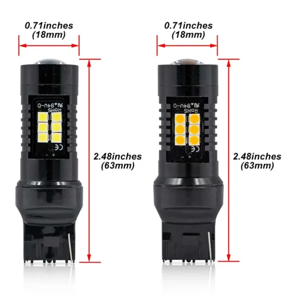 2PCS W21W T20 7440 LED HeadLight Bulb For 2014 2015-2023 VW He347c16aef0243fb890a039ef86235e5x
