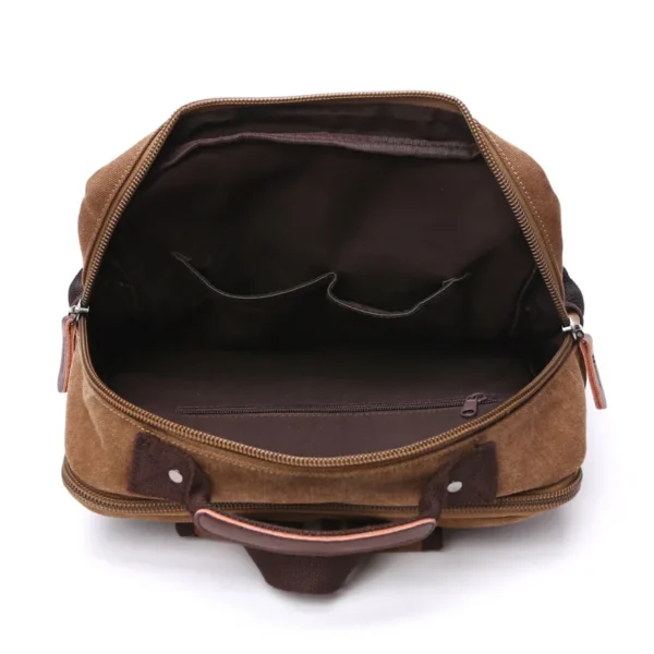 Vintage Canvas Backpack Men Large Capacity Travel Shoulder Bag  He6071b8fd7ce4e5d933ecaa6cd282bf8u