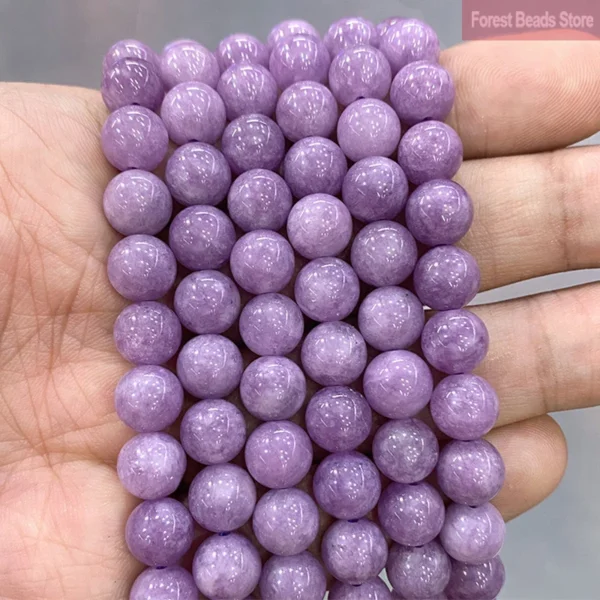 Light Purple Jasper Chalcedony Round Beads Hed0217bce0a744ddb3fb4c9c47f1bbf16