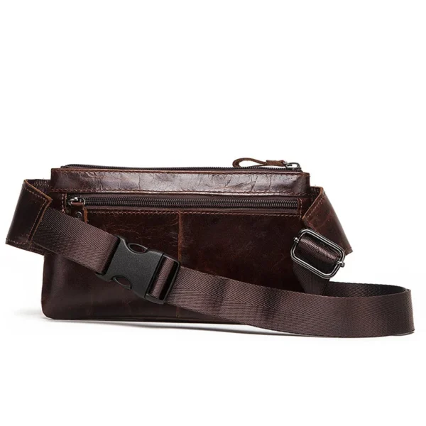 HUMERPAUL Fashion Waist Packs Men Genuine Leather Organizer Travel Chest Bag Hefa4b661ac7c4a32970d651bef49058aO
