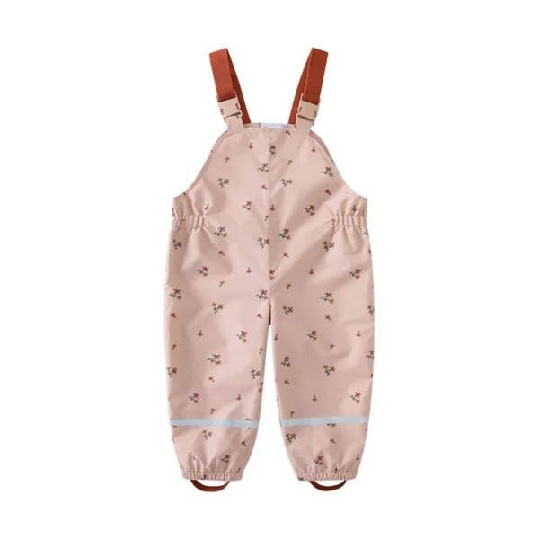 HONEYKING Children Waterproof Rain Pants Baby Jumpsuits Boys Girls Overalls Pants S026b8947179243eca4bc8c94eb9b5d75Y