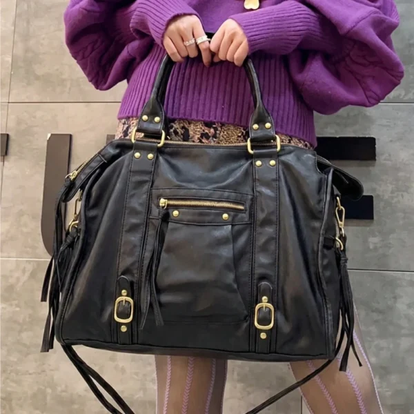 Y2K Millennium Hot Girl Motorcycle Tote Bag Large Capacity Multi Pocket S02c9fdde182b423d8116780423080e33D
