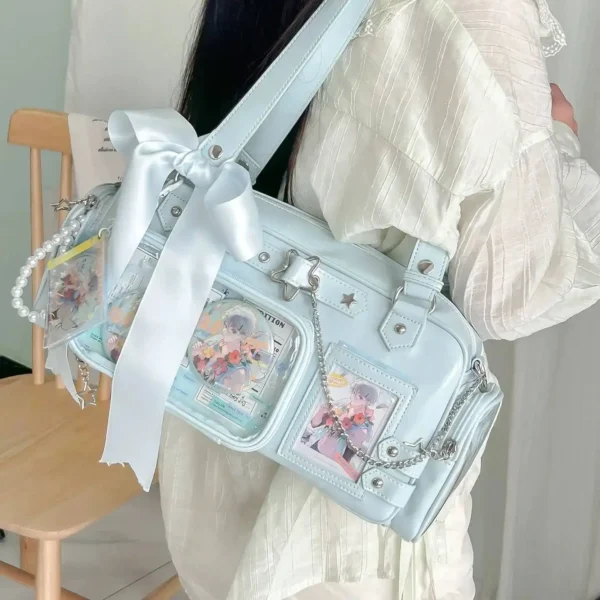 Y2K Star Chain Transparent Ita Bag S03541e972a034fbc901d4e82544785feD
