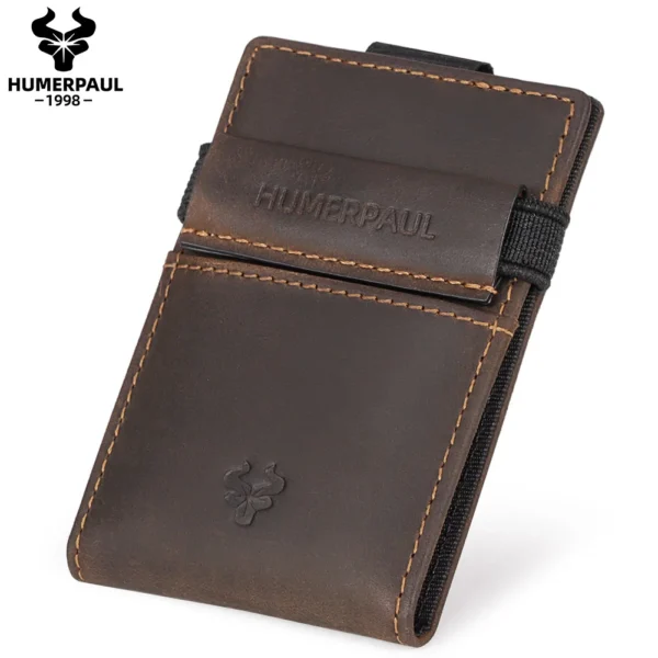 Men's Anti-Theft RFID Slim faux leather Card Holder