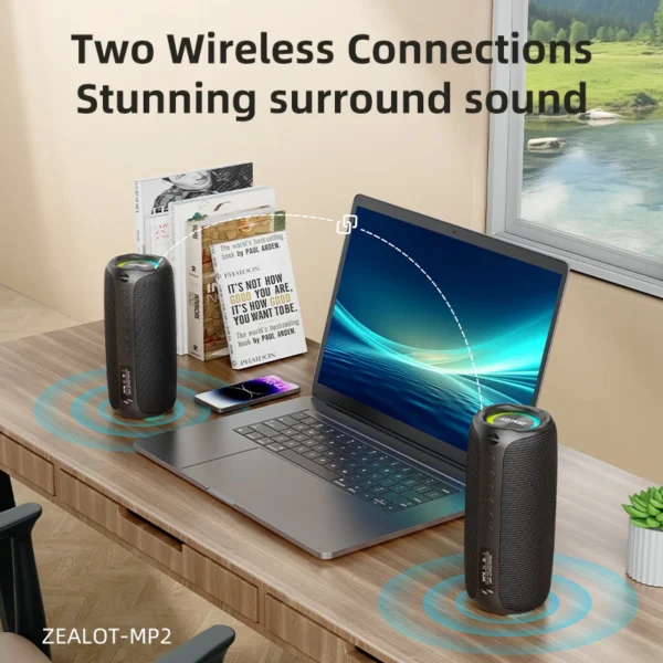 Bluetooth Speaker with Wireless Microphone S05041c5d43654d38bf19aaf9f858a865T