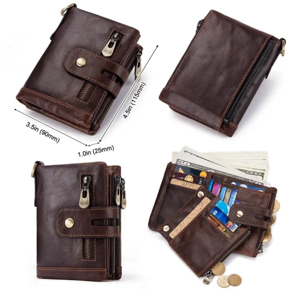Men's Faux Leather Short Wallet