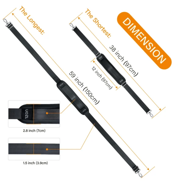 59-Inch Universal Replacement Handbag Strap, Padded S0a20eb23897f446ba00978ddf0b57dc6c